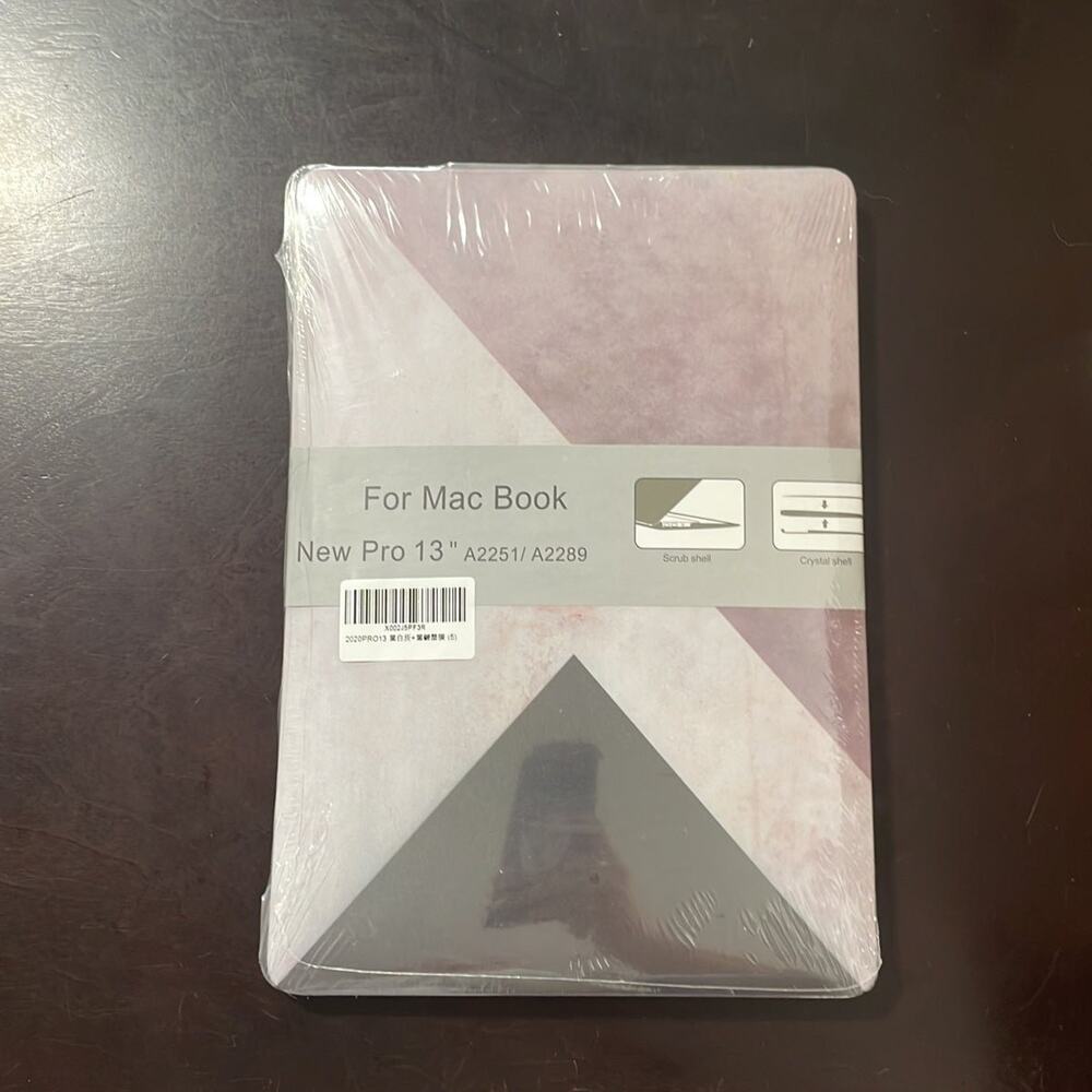 MacBook New Pro 13” purple geometric shell